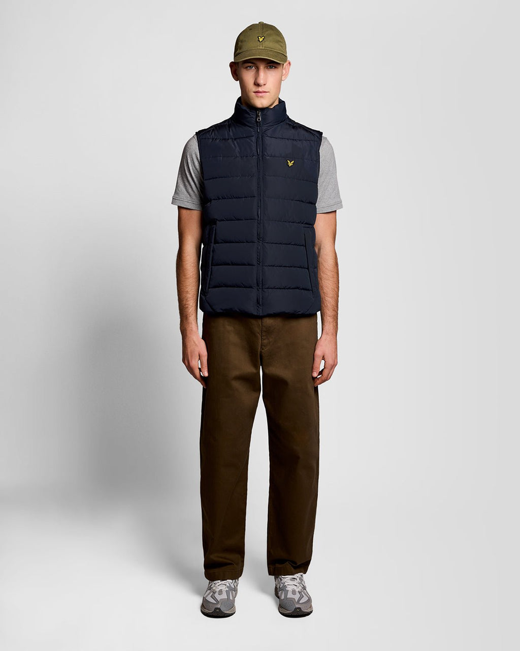 Lyle & Scott Mens Quilted Gilet | Dark Navy
