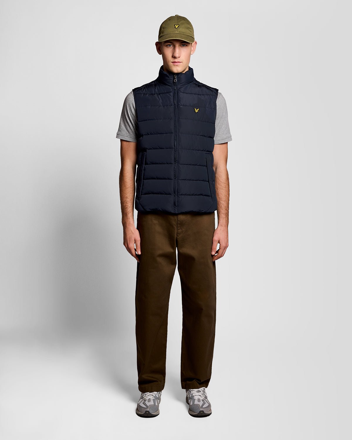 Lyle & Scott Mens Quilted Gilet | Dark Navy