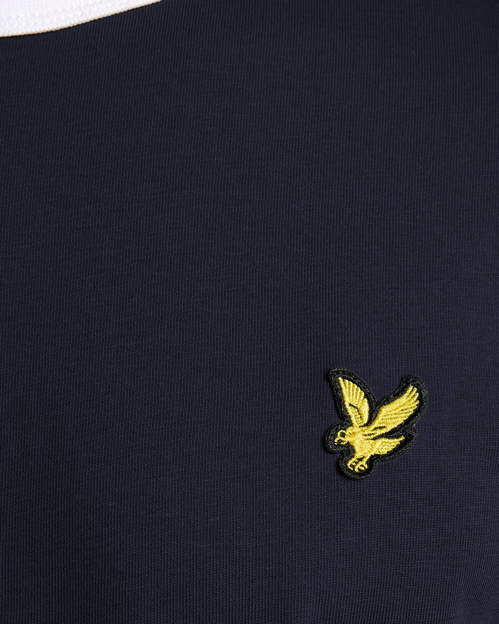 Lyle & Scott Mens Ringer T-Shirt | Dark Navy White
