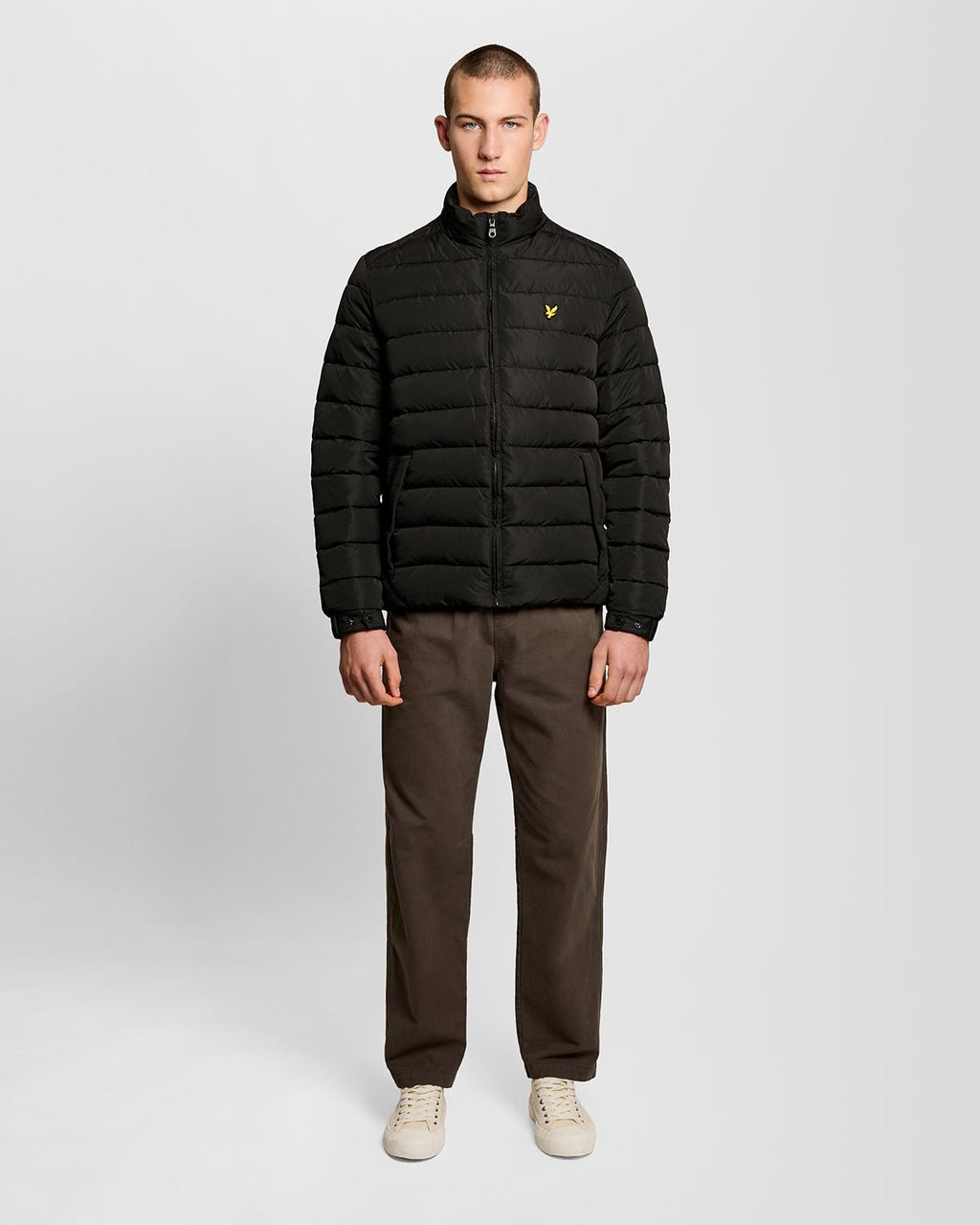 Lyle & Scott Mens Quilted Jacket | Jet Black