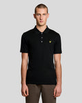 Lyle & Scott Mens Cotton Jersey Polo Shirt | Jet Black
