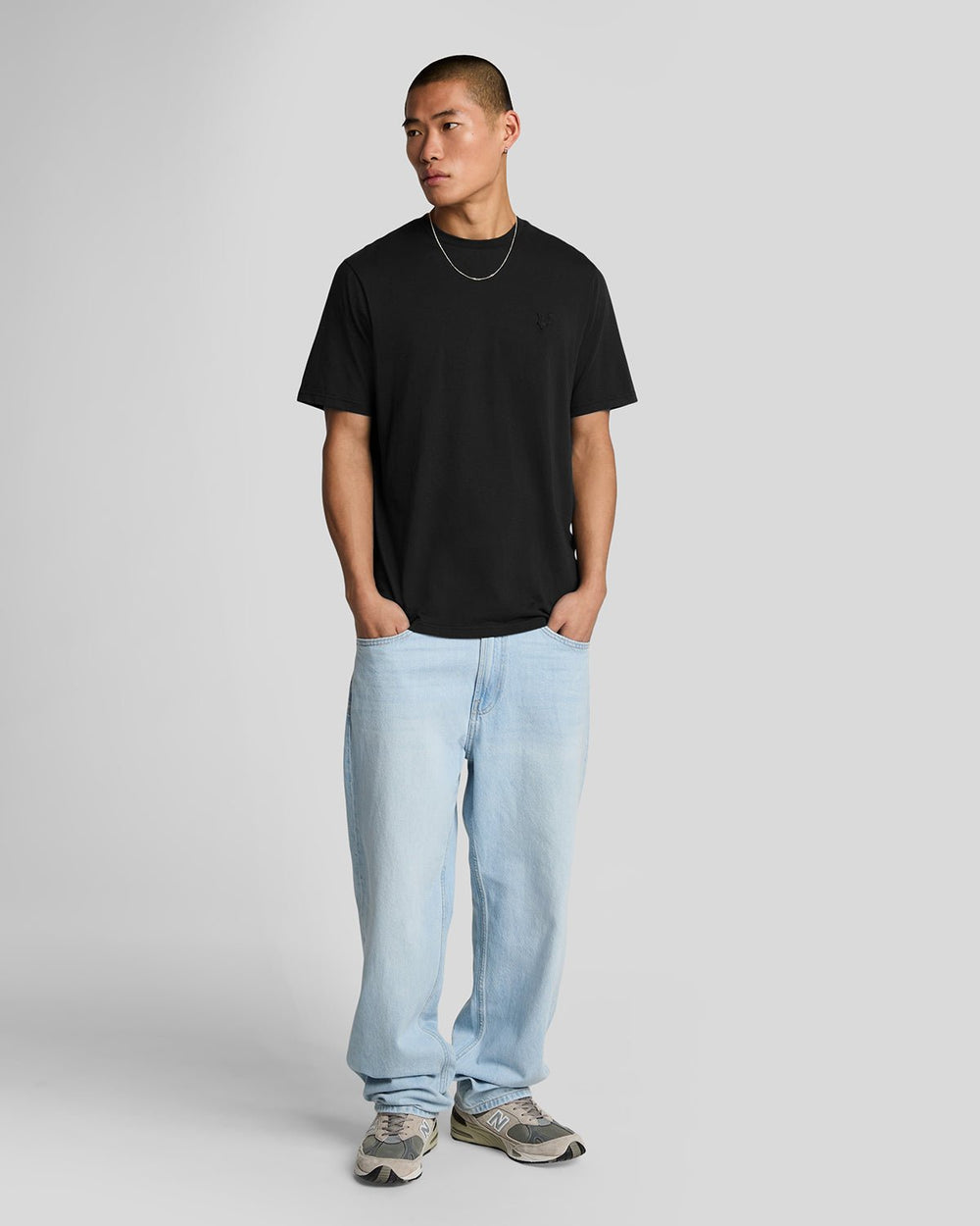 Lyle & Scott Mens Superfine Cotton T-Shirt | Jet Black