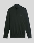 Lyle & Scott Mens Merino Wool 1/4 Zip Jumper | Jet Black