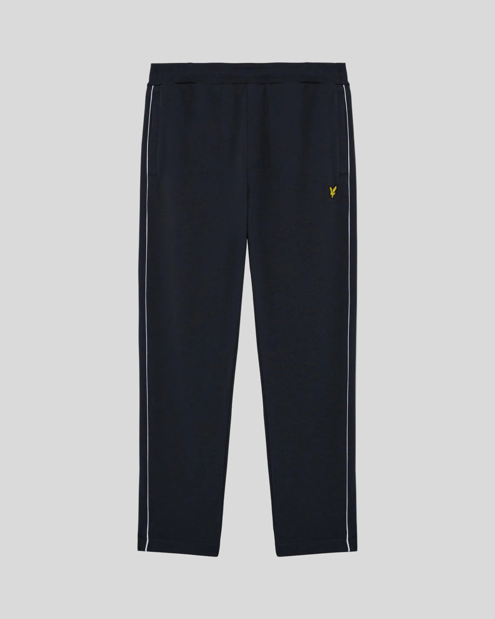 Lyle & Scott Mens Straight Leg Piped Track Pants | Dark Navy