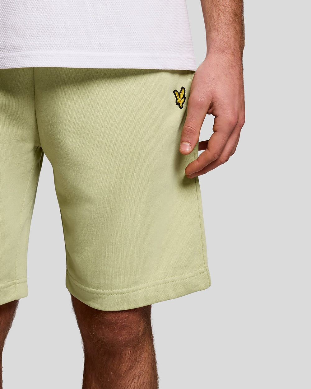 Lyle & Scott Mens Cotton Sweat Shorts | Herb Green