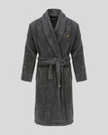 Lyle & Scott Mens Towelling Dressing Gown | Granite Grey