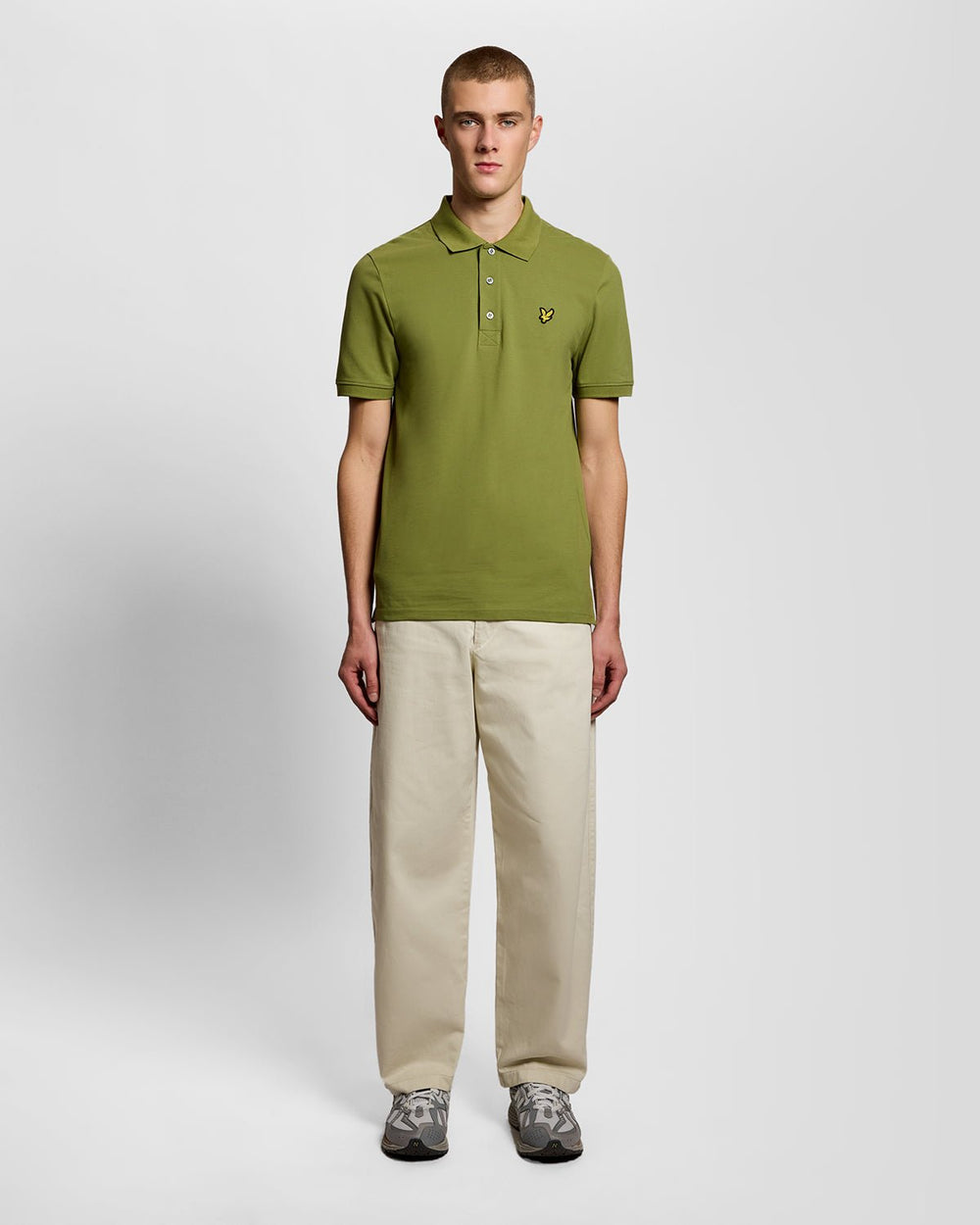 Lyle & Scott Mens Cotton Polo Shirt | Shrub Green