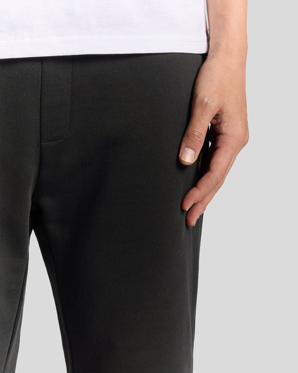 Lyle & Scott Mens Straight Leg Cotton Joggers | Jet Black