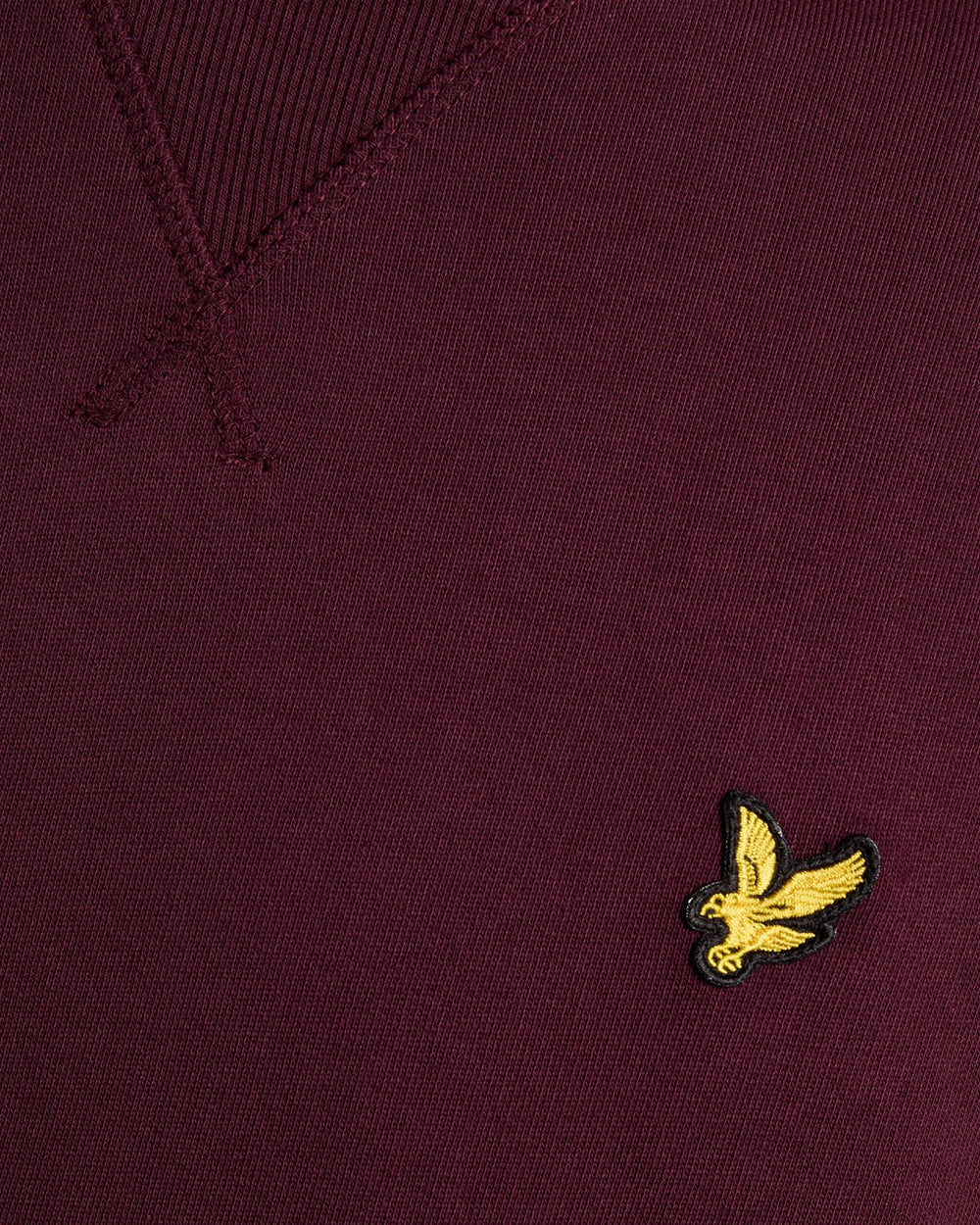 Lyle & Scott Mens Crew Neck Sweatshirt | Burgundy