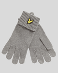 Lyle & Scott Cotton Merino Gloves | Mid Grey Marl