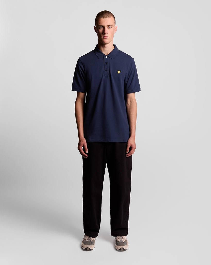 Lyle & Scott Mens Cotton Polo Shirt | Navy