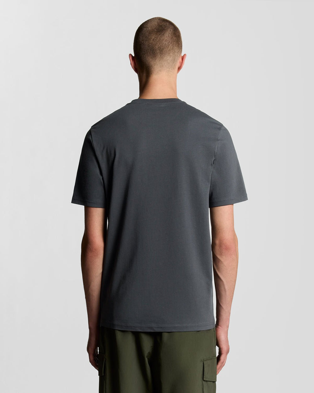 Lyle & Scott Mens Cotton Crew Neck T-Shirt | Gunmetal