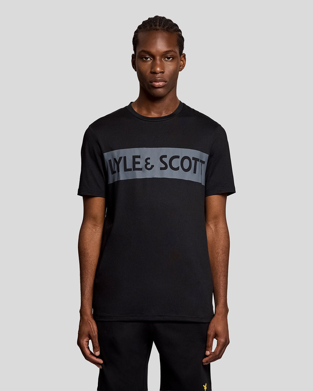 Lyle & Scott Mens Sports Chest Logo T-Shirt | Jet Black