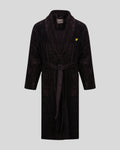 Lyle & Scott Mens Towelling Dressing Gown | Jet Black