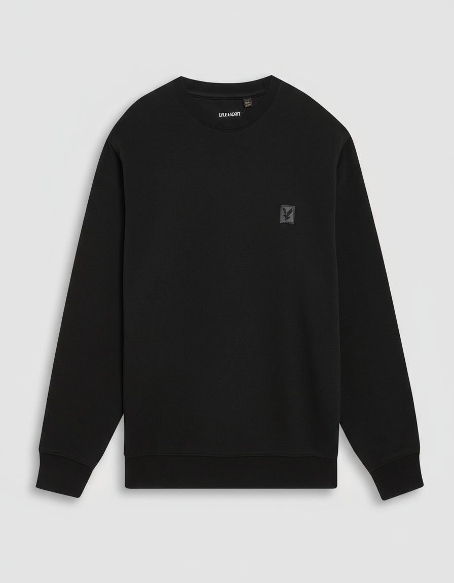 Lyle & Scott Mens Lounge Crew Neck Sweatshirt | Jet Black