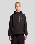 Lyle & Scott Mens Sports Water Resistant Hooded Jacket | Jet Black