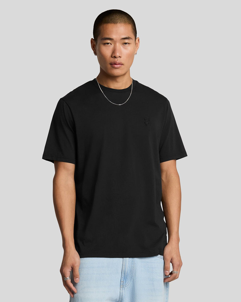 Lyle & Scott Mens Superfine Cotton T-Shirt | Jet Black