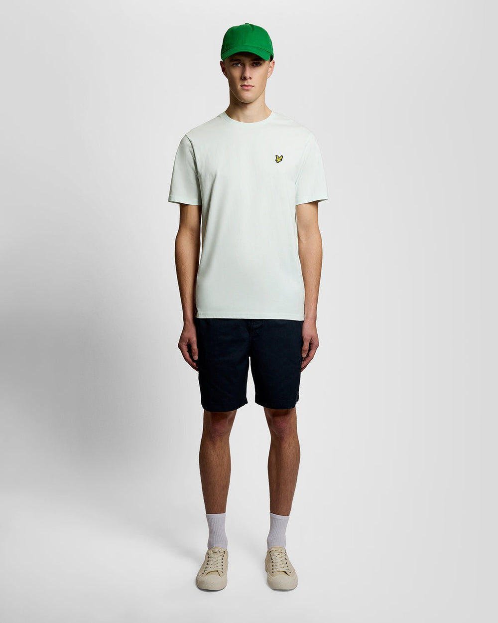 Lyle & Scott Mens Cotton Crew Neck T-Shirt | Blue Ice