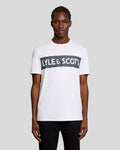 Lyle & Scott Mens Sports Chest Logo T-Shirt | White