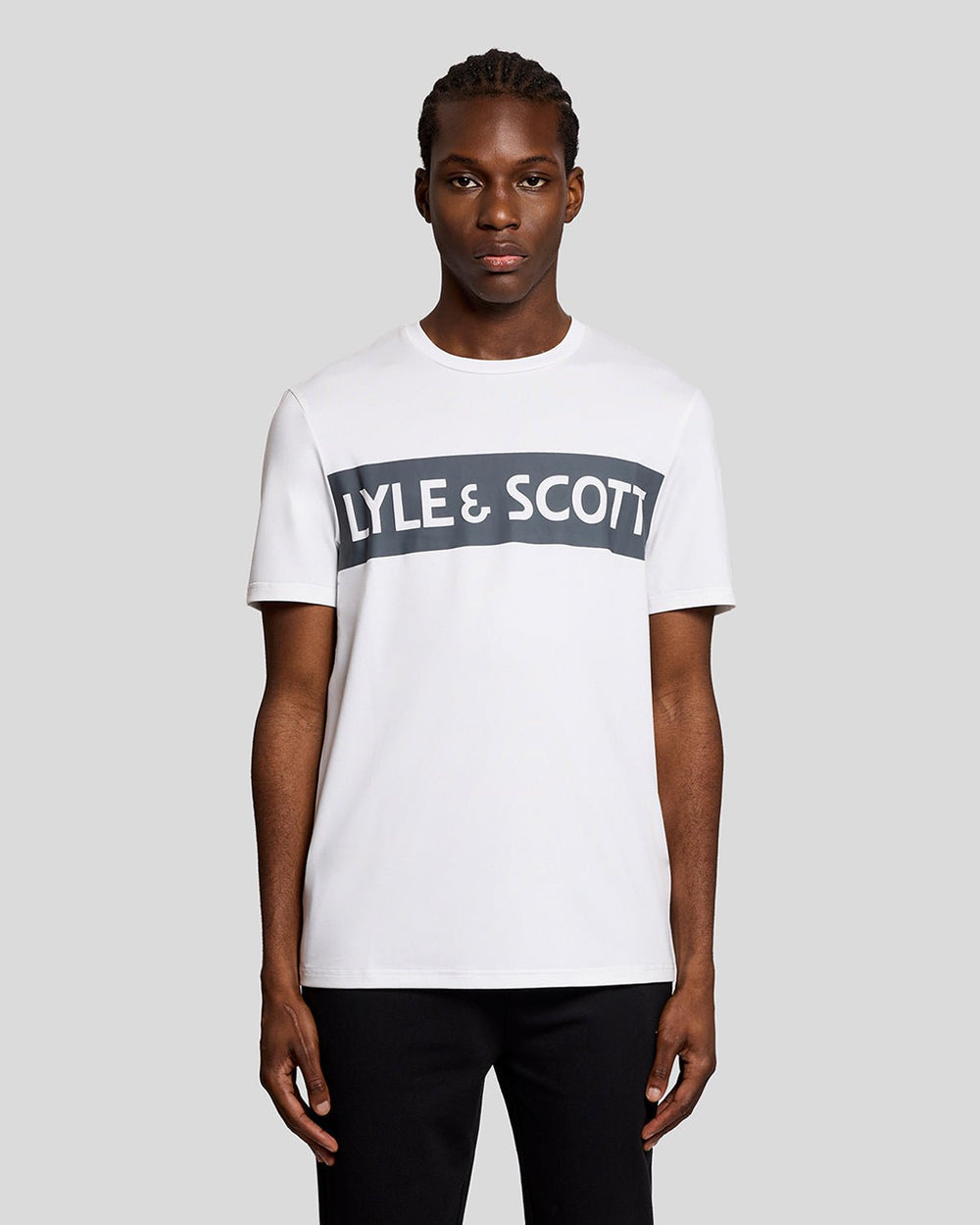 Lyle & Scott Mens Sports Chest Logo T-Shirt | White