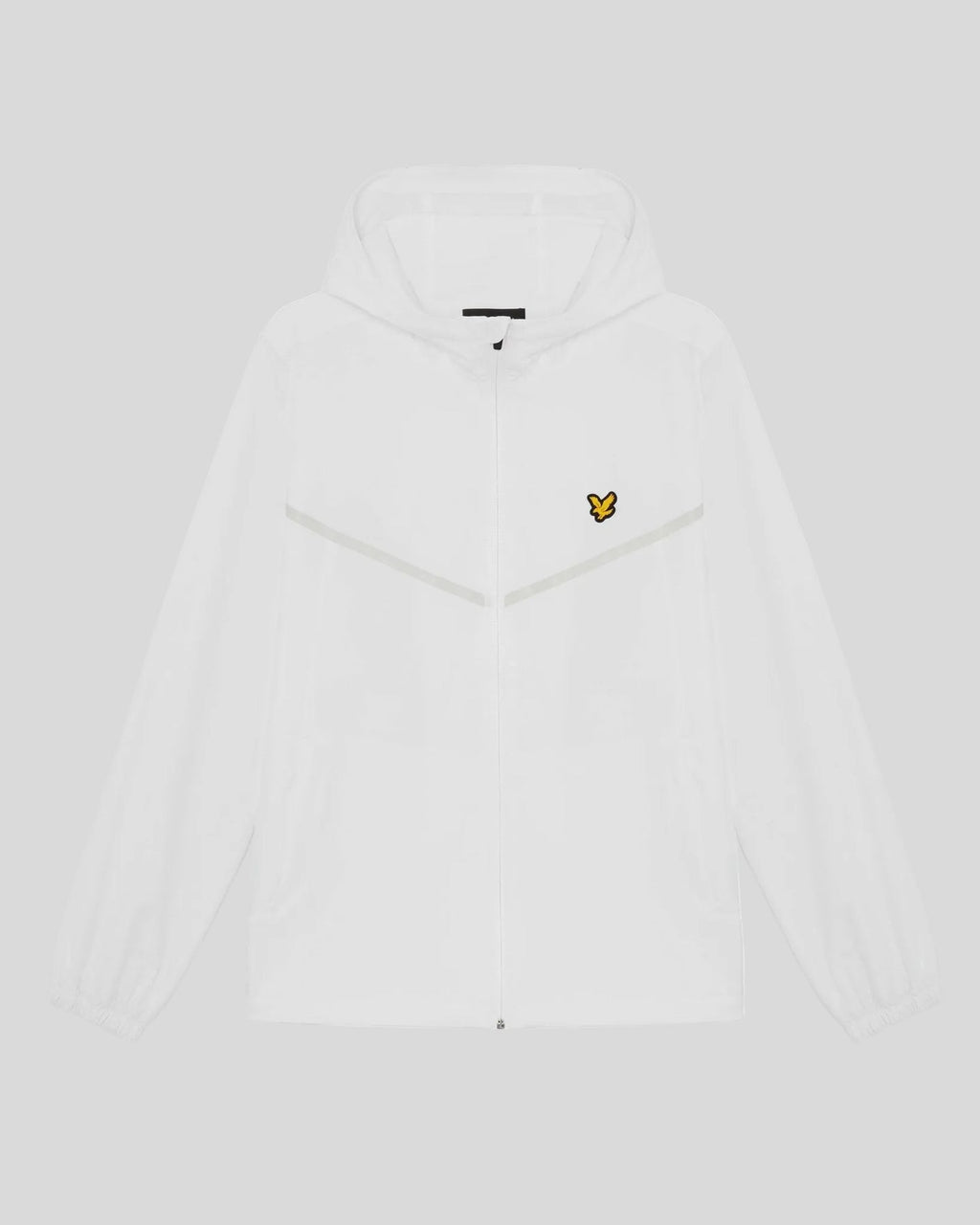 Lyle & Scott Mens Sports Stripe Track Jacket | White