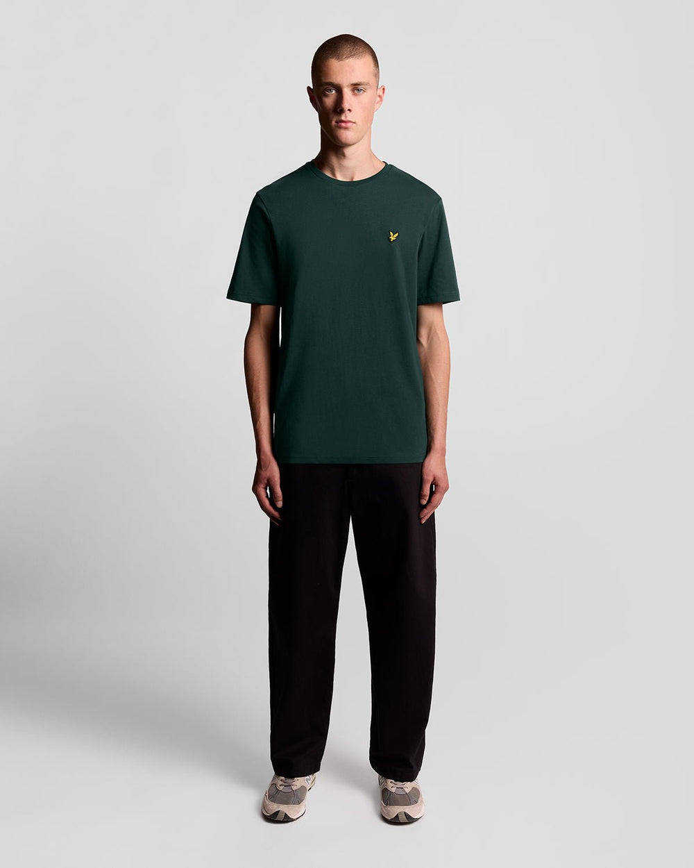 Lyle & Scott Mens Cotton Crew Neck T-Shirt | Dark Green