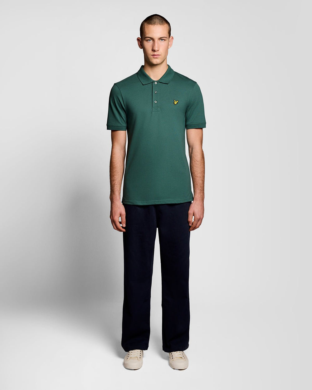 Lyle & Scott Mens Cotton Polo Shirt | Everglade