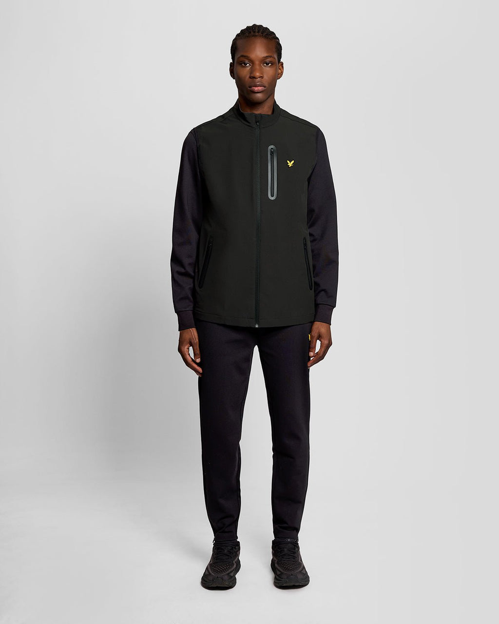 Lyle & Scott Mens Sports Performance Gilet | Jet Black