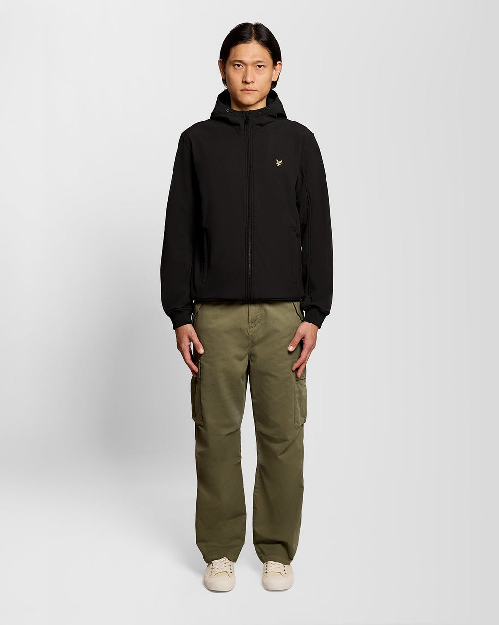 Lyle & Scott Mens Fleece Lined Softshell Jacket | Jet Black