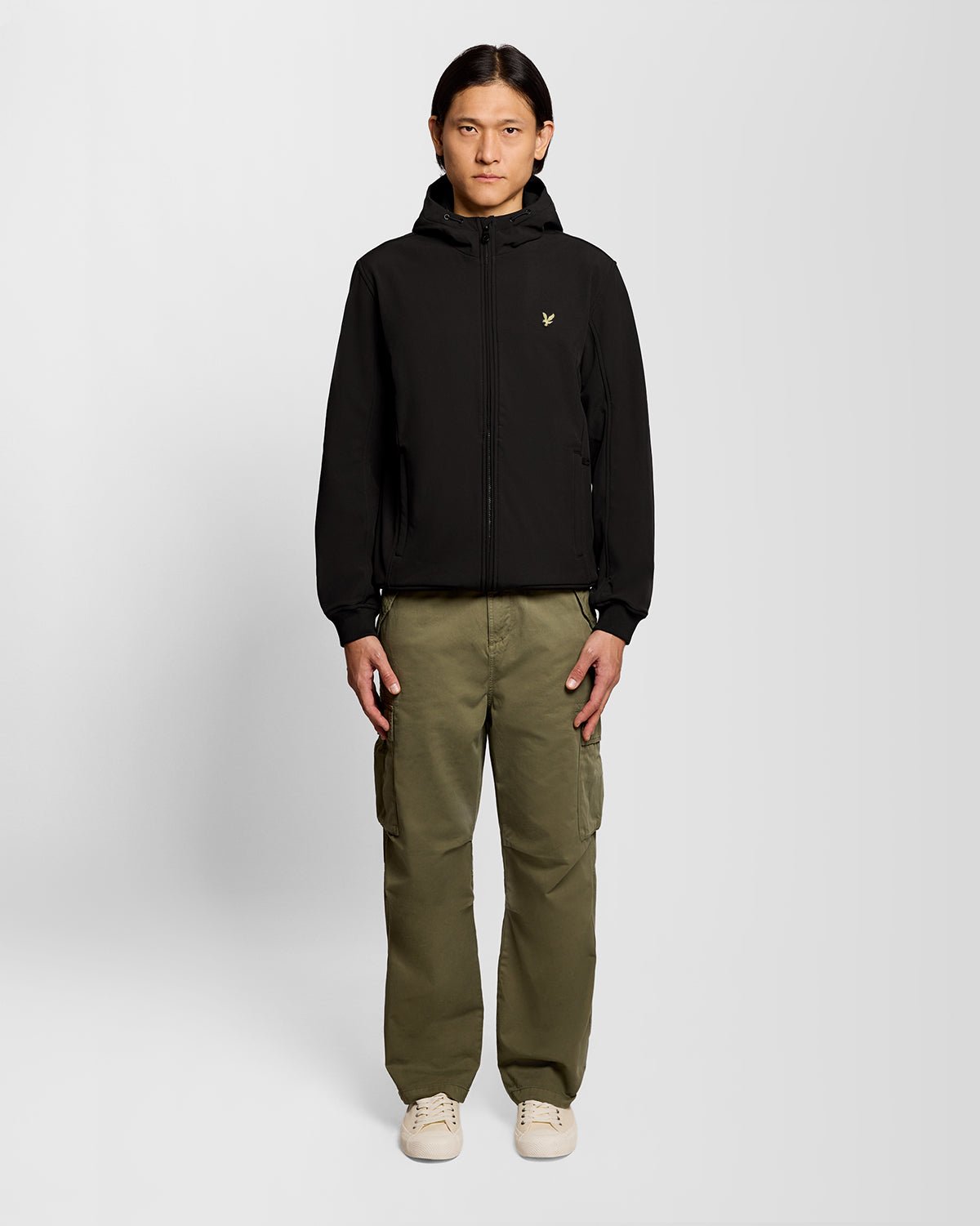 Lyle & Scott Mens Fleece Lined Softshell Jacket | Jet Black