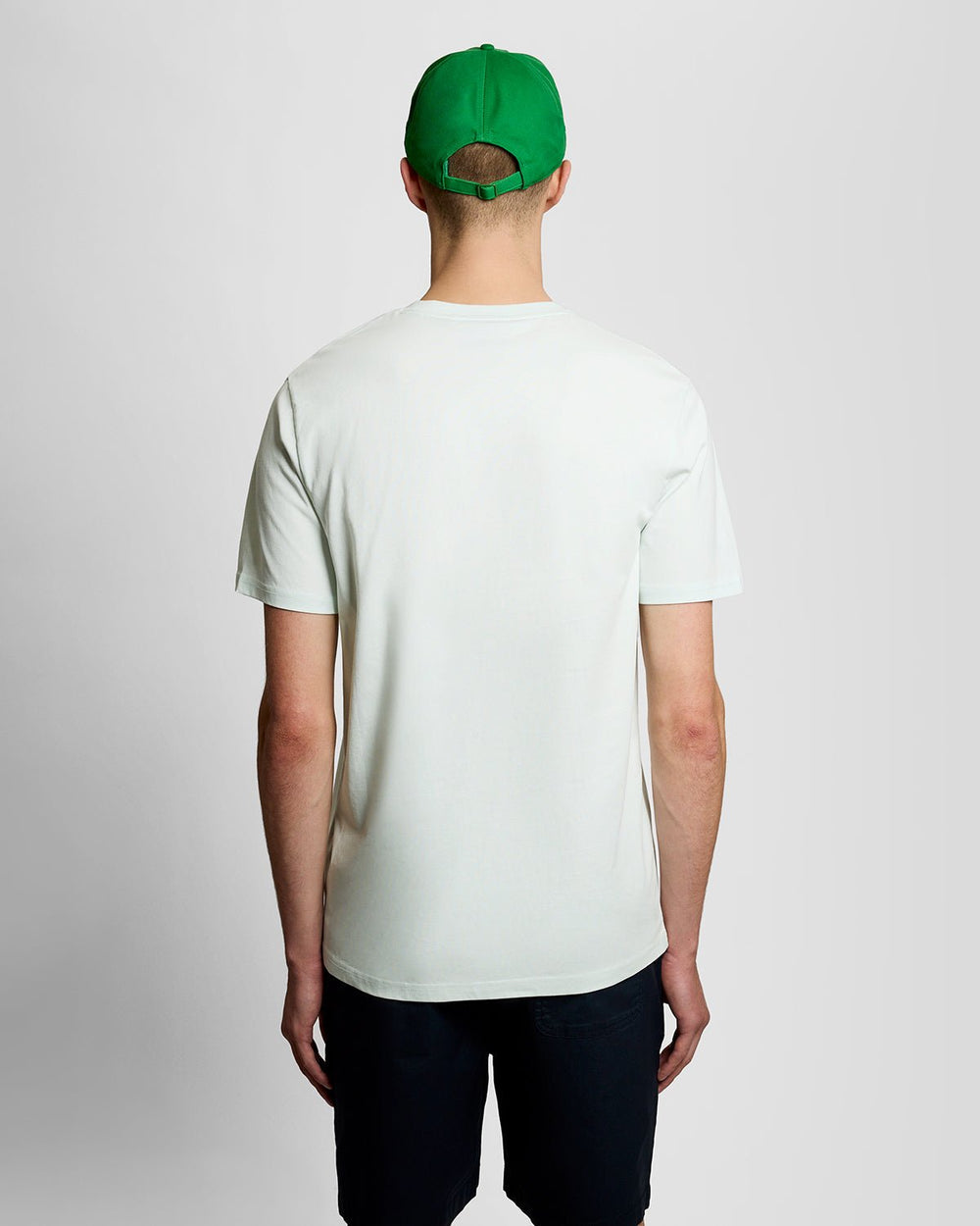 Lyle & Scott Mens Cotton Crew Neck T-Shirt | Blue Ice