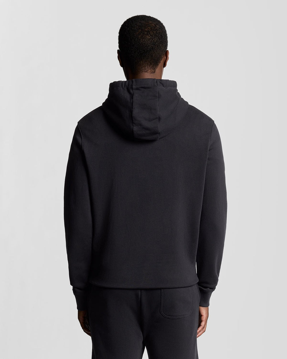 Lyle & Scott Mens Loopback Cotton Hoodie | Dark Navy