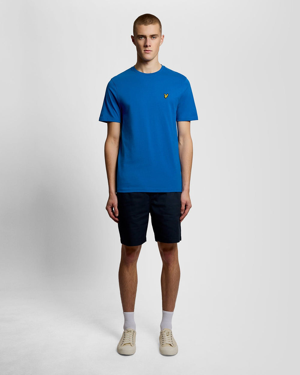 Lyle & Scott Mens Cotton Crew Neck T-Shirt | Lucid Blue