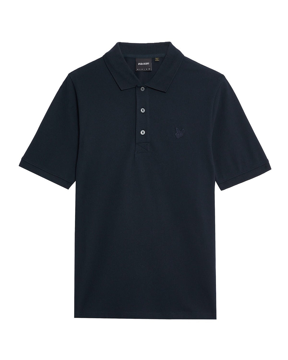 Lyle & Scott Mens Superfine Cotton Polo Shirt | Dark Navy