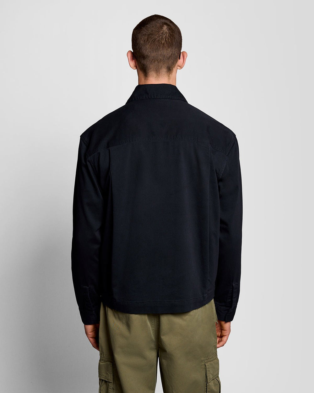 Lyle & Scott Mens Lightweight Enzyme Wash Overshirt | Dark Navy