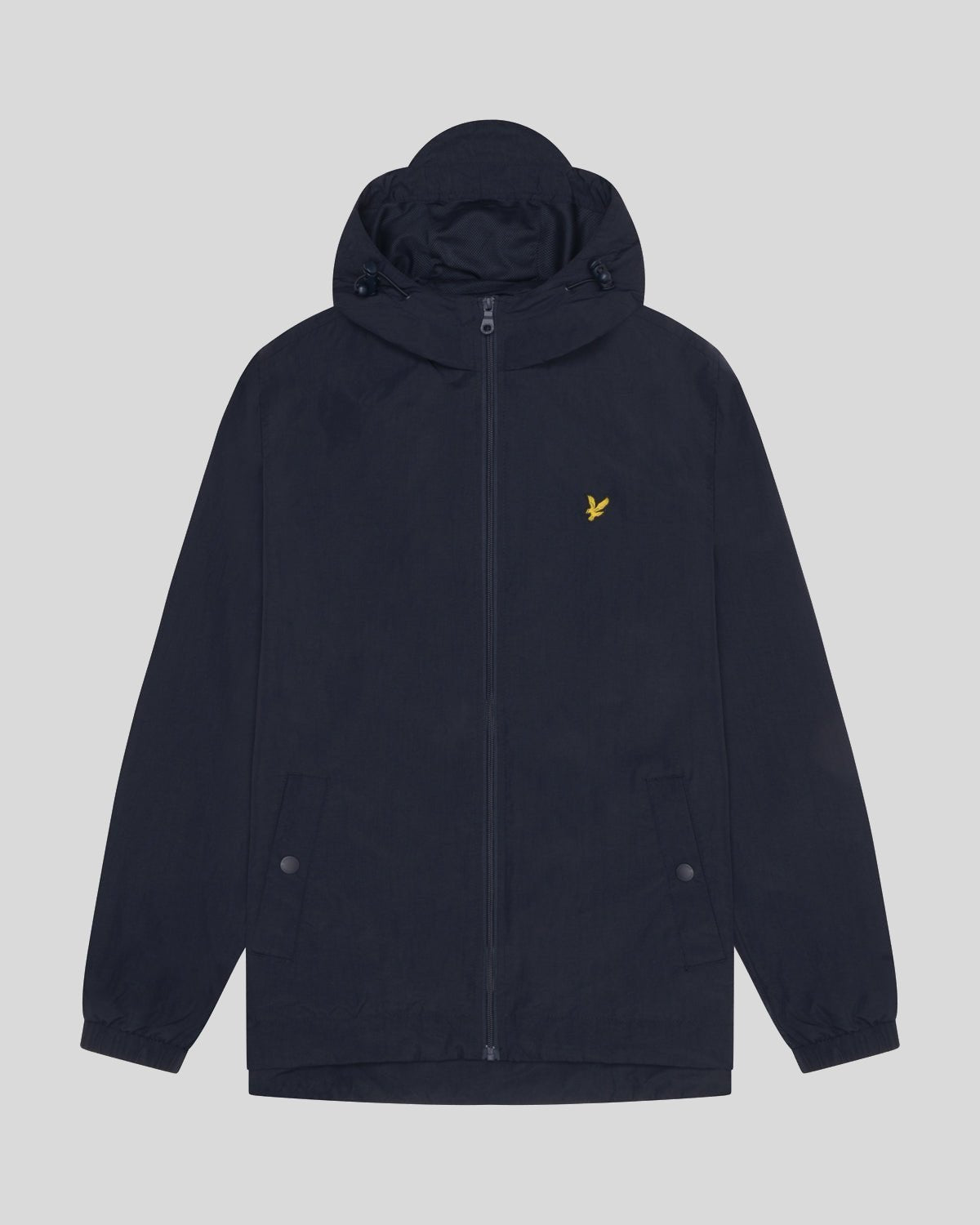 Lyle & Scott Mens Water Resistant Hooded Jacket | Dark Navy