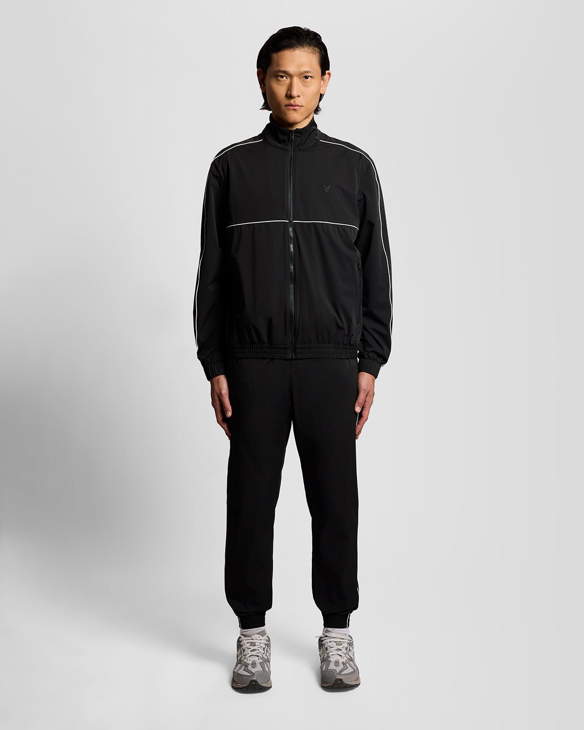 Lyle & Scott Mens Lightweight Track Jacket | Jet Black