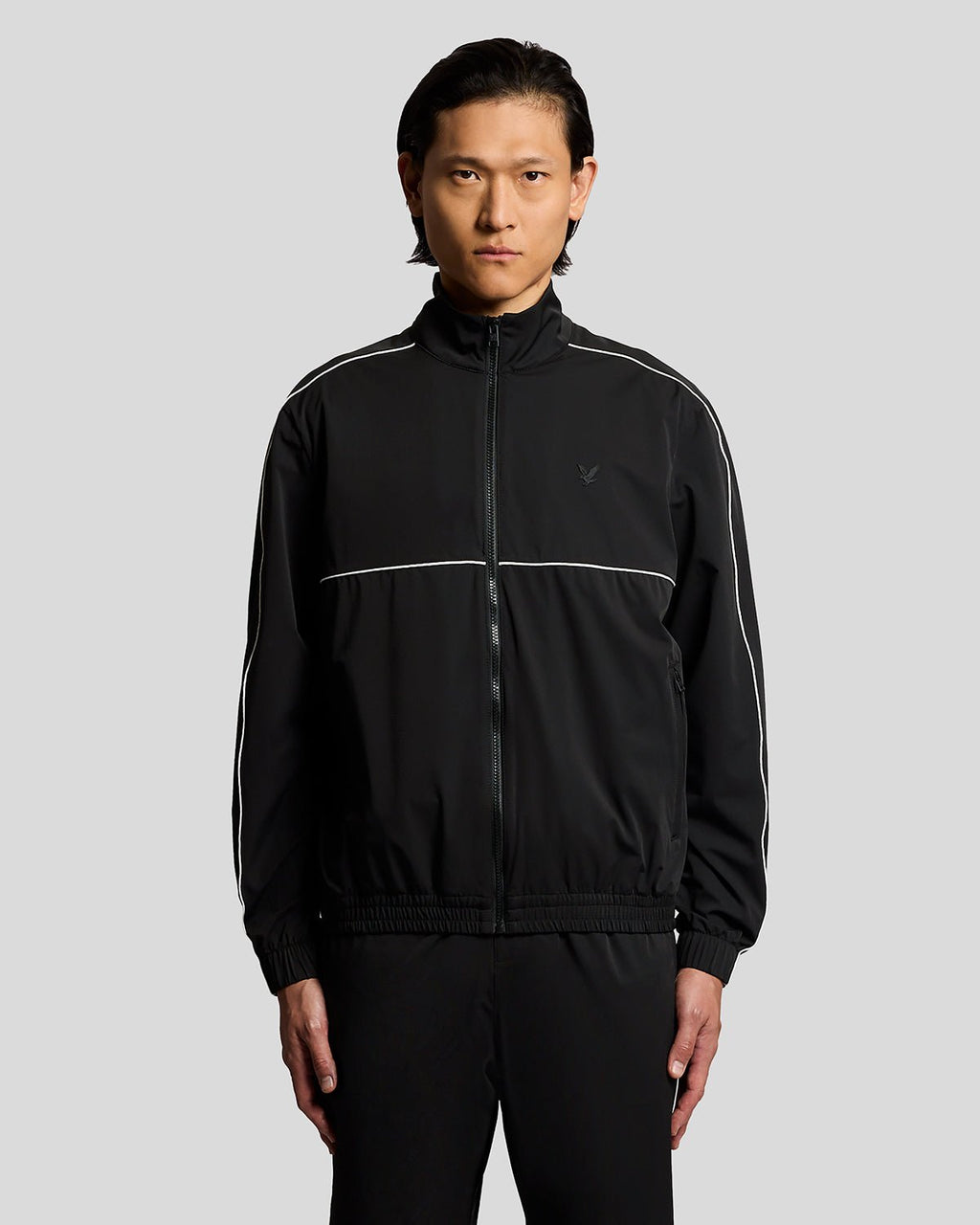 Lyle & Scott Mens Lightweight Track Jacket | Jet Black