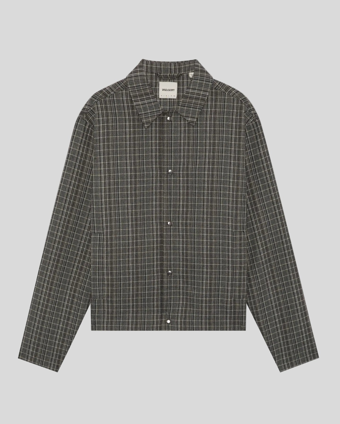 Lyle & Scott Mens Lightweight Check Overshirt | Lacquer