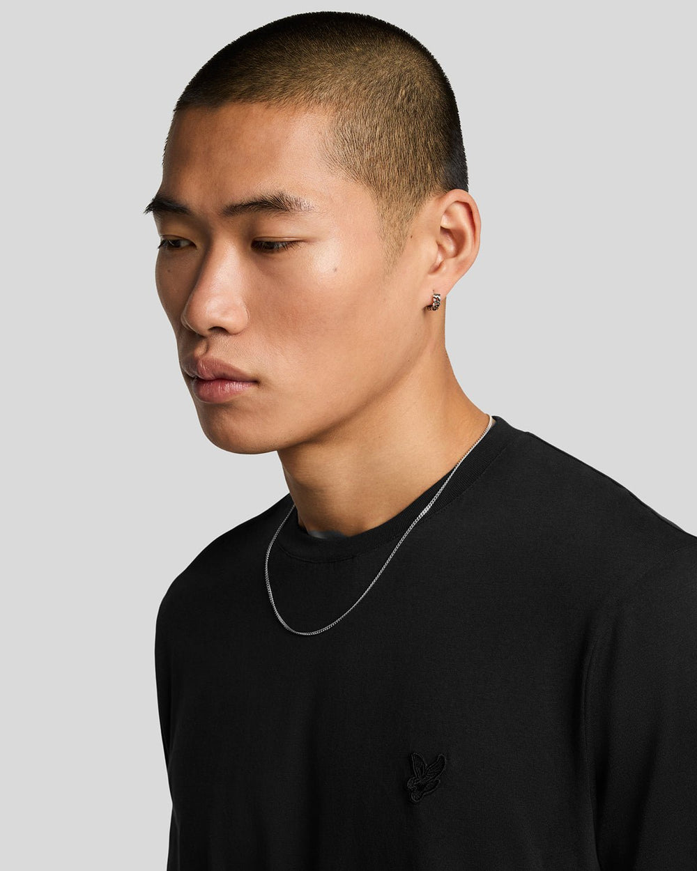 Lyle & Scott Mens Superfine Cotton T-Shirt | Jet Black