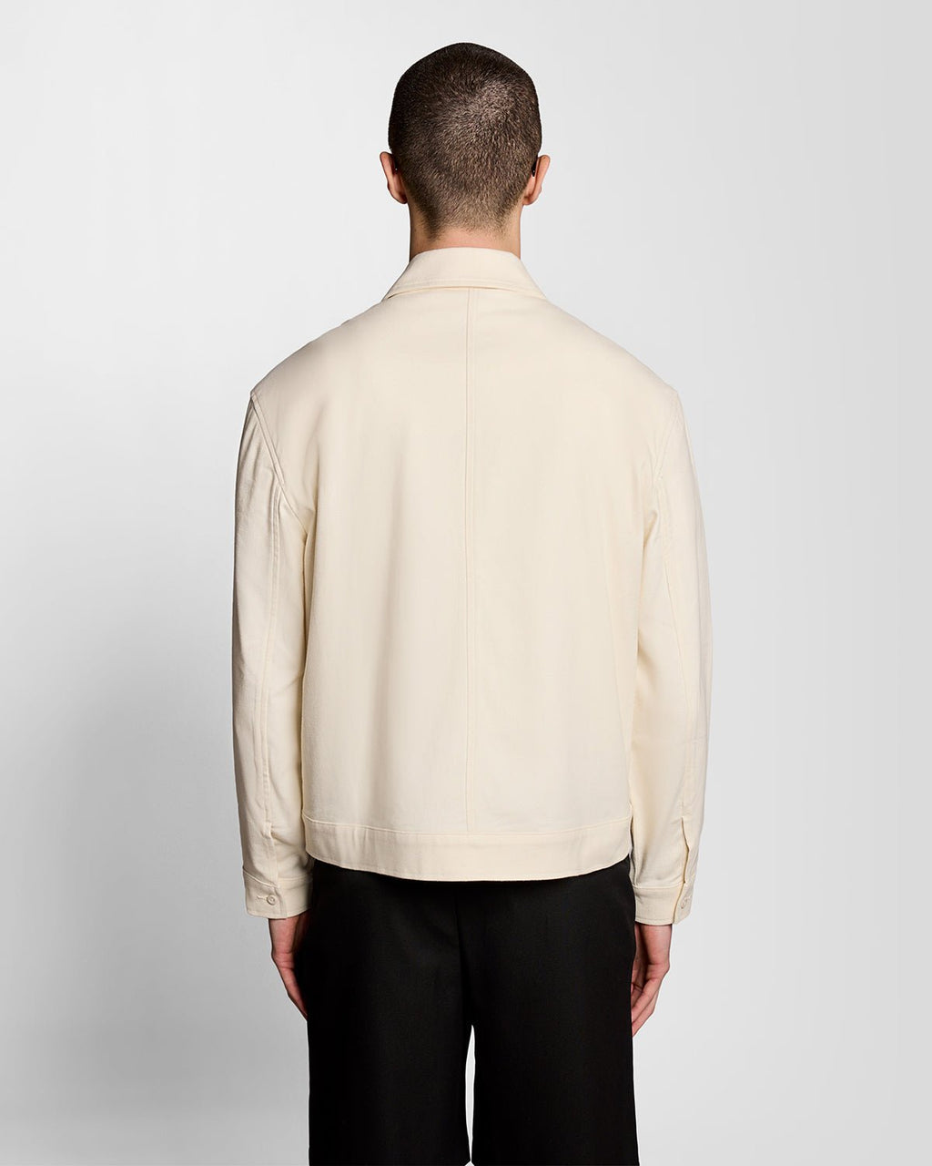 Lyle & Scott Mens Pintuck Zip-Through Jacket | Radiant Ecru