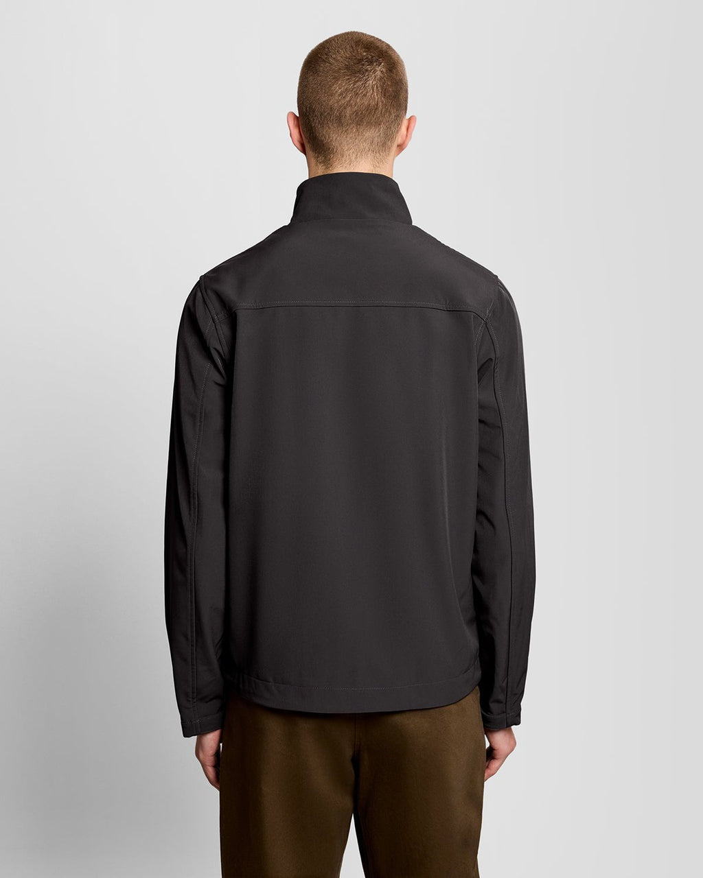 Lyle & Scott Mens Mesh-Back Softshell Jacket | Gunmetal