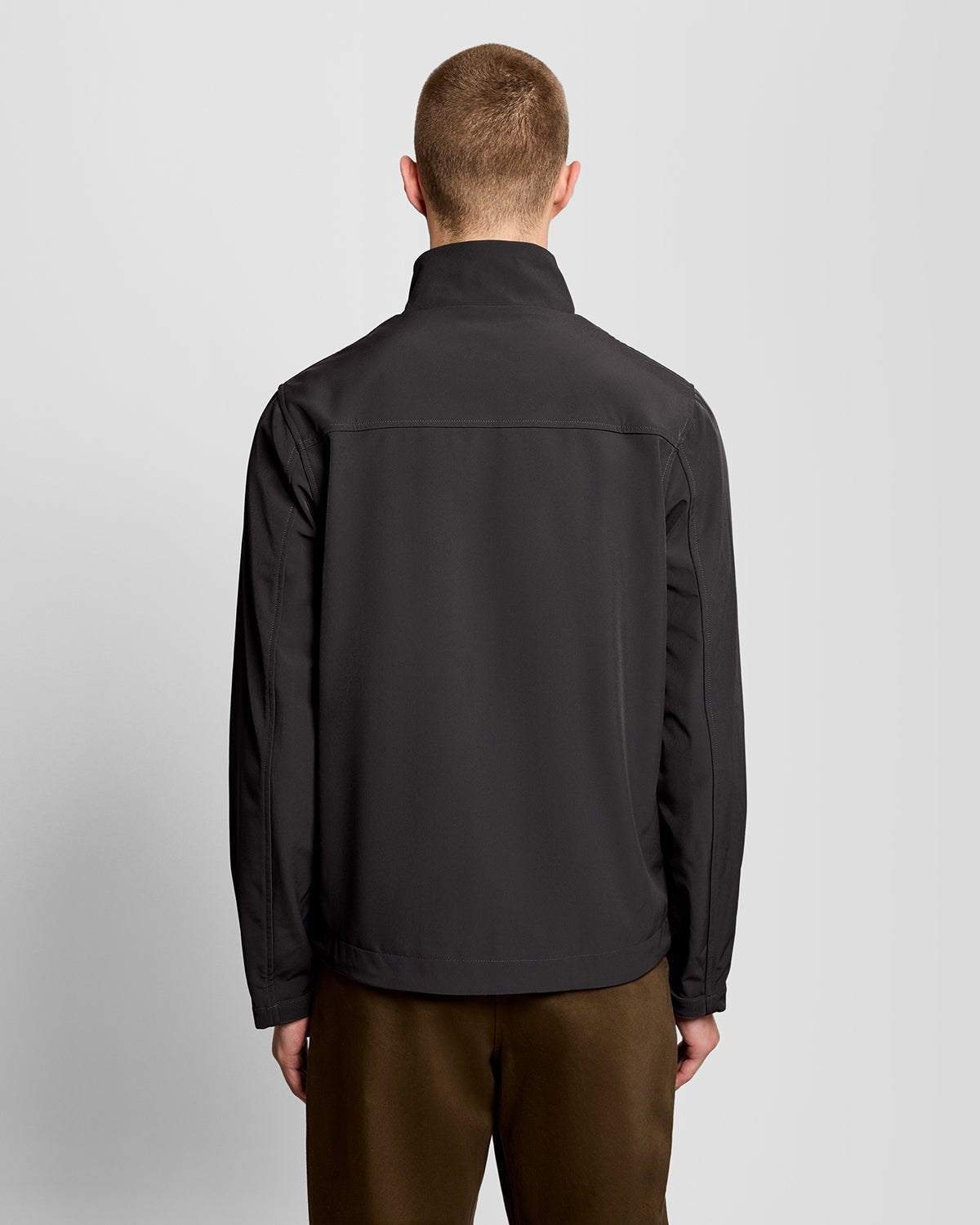 Lyle & Scott Mens Mesh-Back Softshell Jacket | Gunmetal