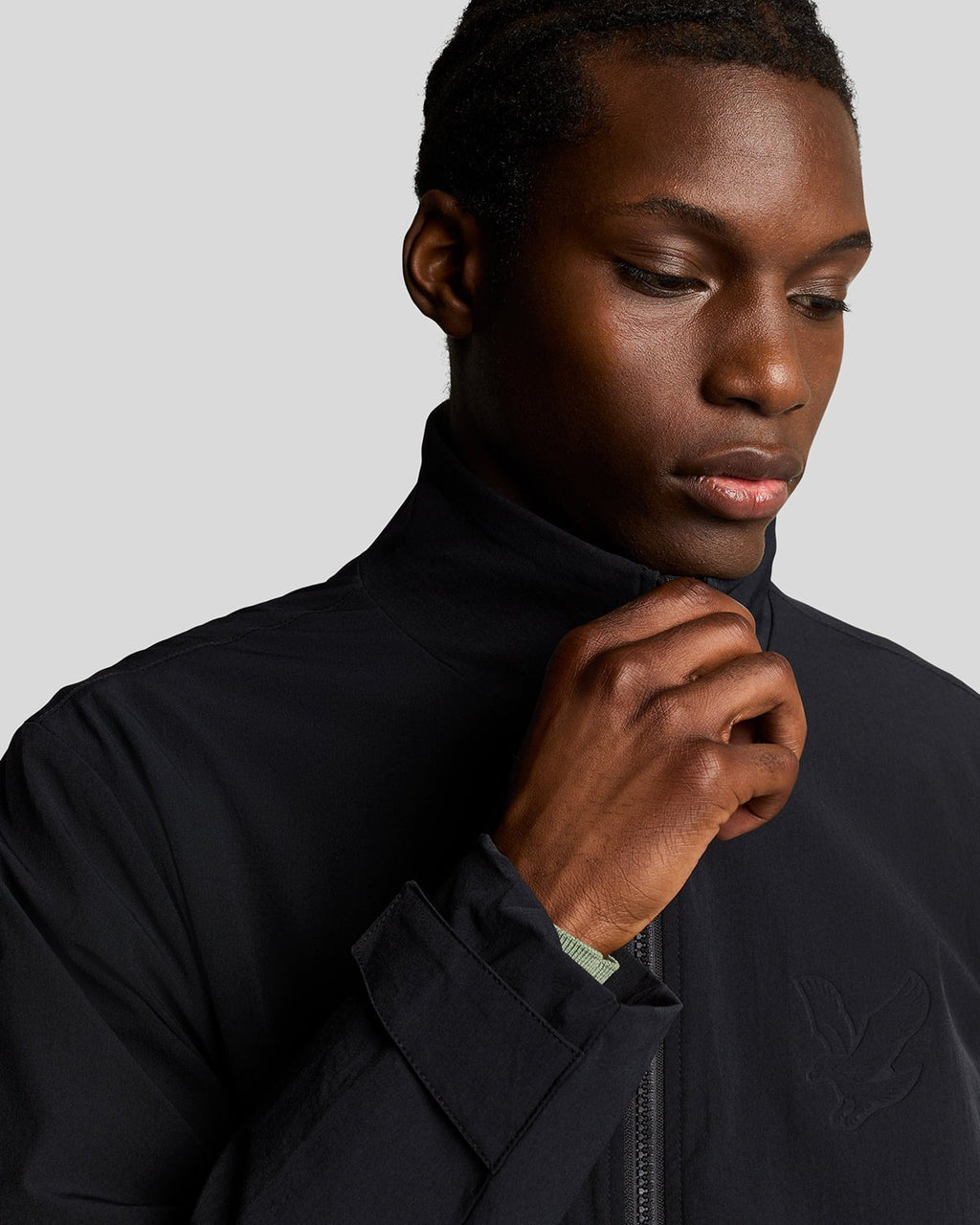 Lyle & Scott Mens Keyline Windbreaker Jacket | Jet Black