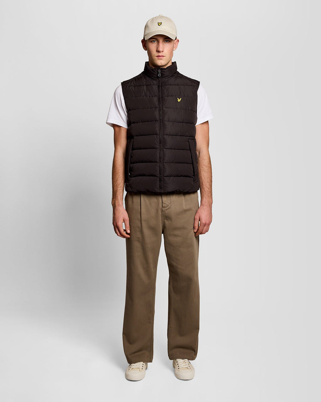 Lyle & Scott Mens Quilted Gilet | Jet Black