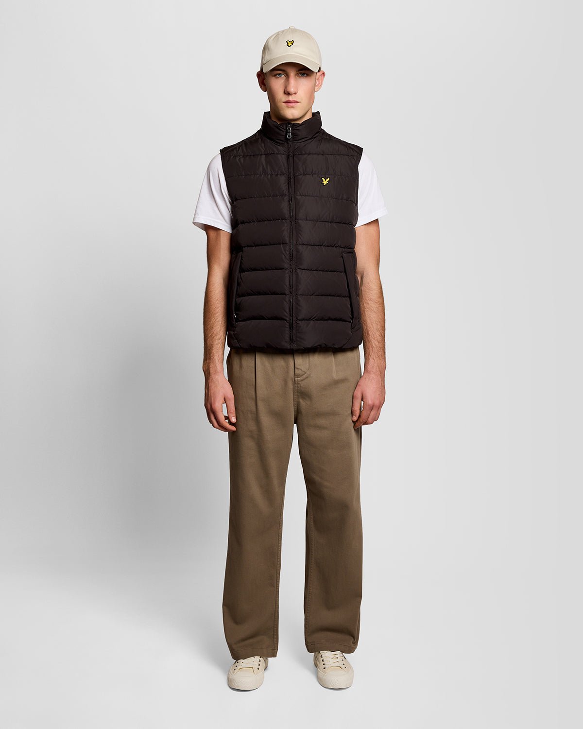 Lyle & Scott Mens Quilted Gilet | Jet Black