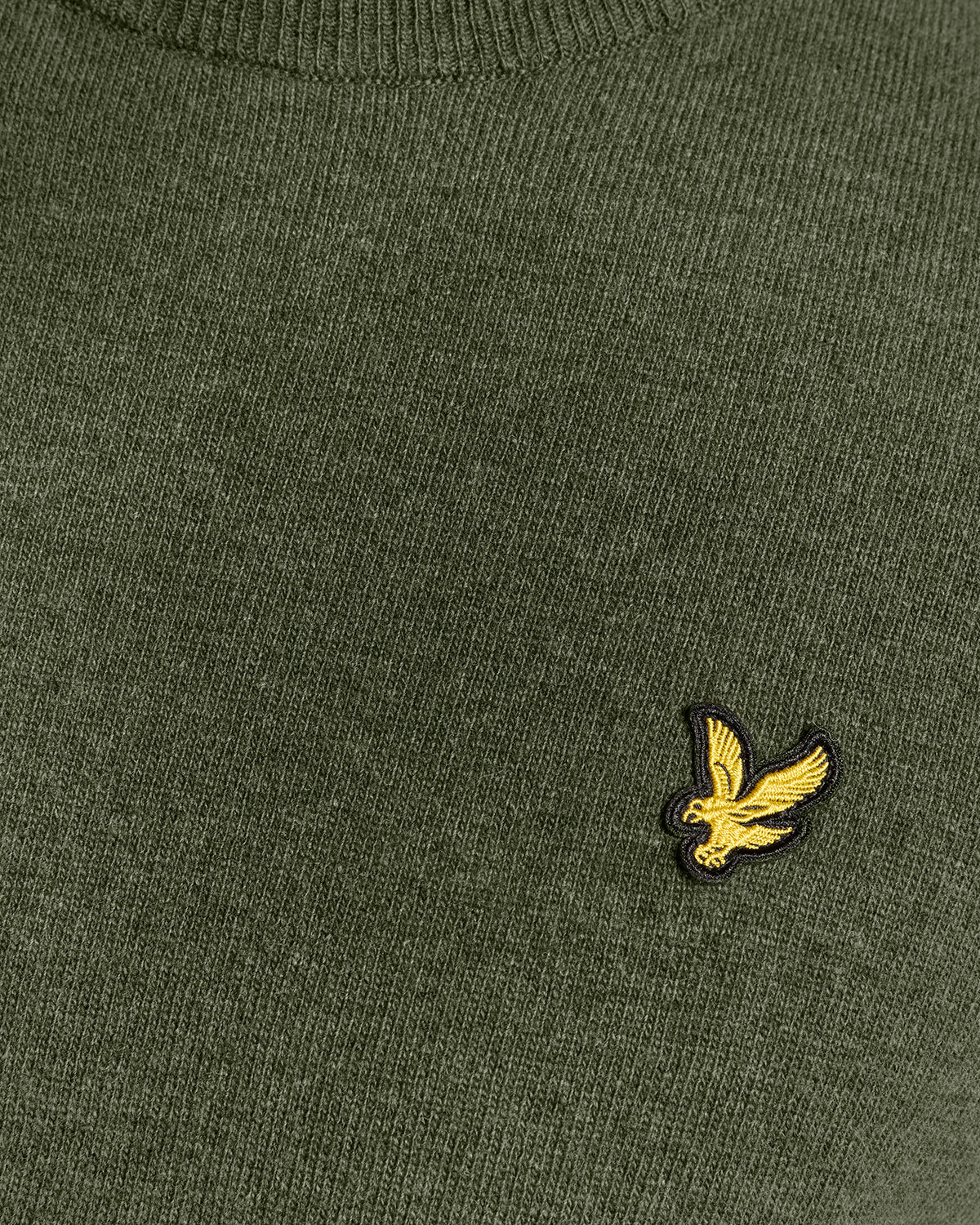 Lyle & Scott Mens Lambswool Blend Crew Neck Jumper | Deep Depths Marl