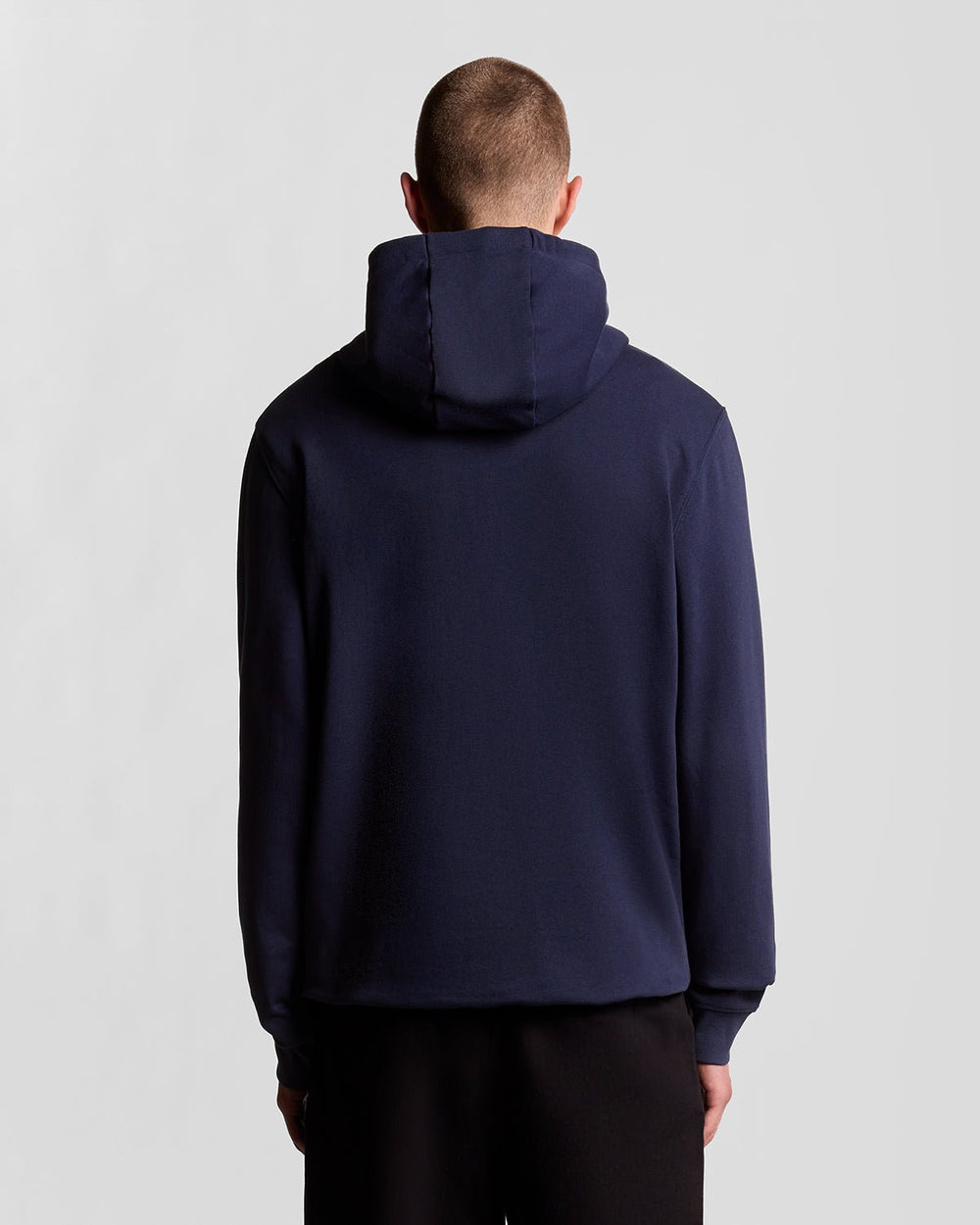 Lyle & Scott Mens Loopback Cotton Full Zip Hoodie | Navy