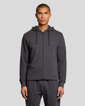 Lyle & Scott Mens Lightweight Lounge Zip Hoodie | Gunmetal