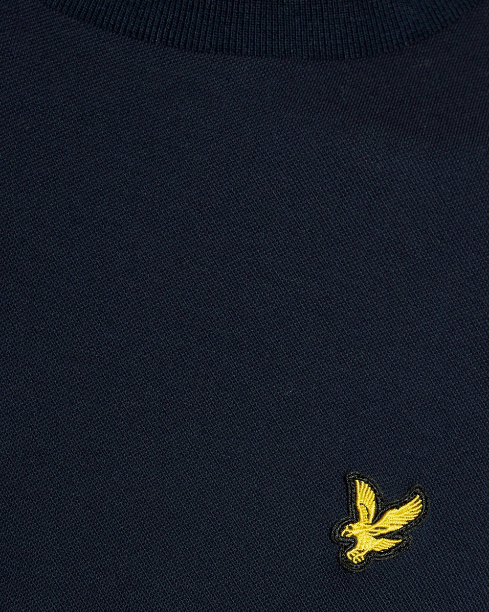 Lyle & Scott Mens Fine Tipped T-Shirt | Dark Navy Blue Chalk
